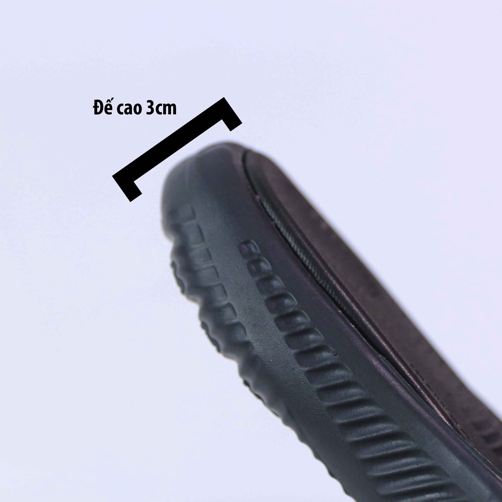 Dép alphabounce-nam quai ngang mẫu trắng đen basic