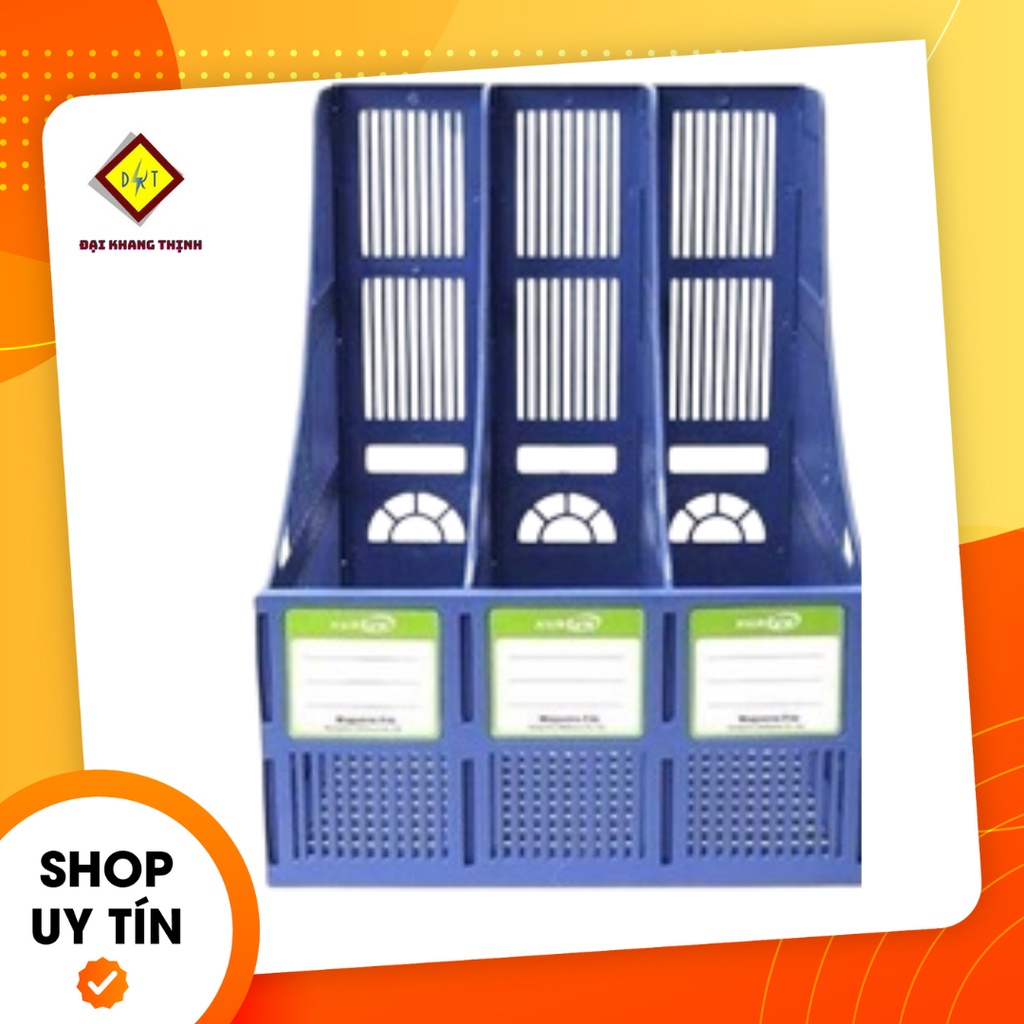 Khay đựng tài liệu nhựa 3 ngăn Kệ rổ xéo nhựa 3 ngăn file đựng tài liệu