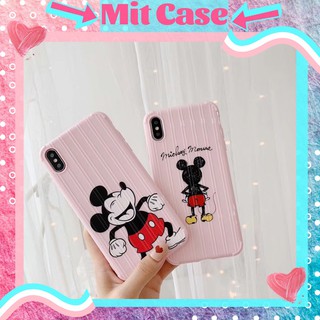 Ốp lưng iPhone Vali Sọc Mềm Dẻo Chuột Micky Hồng Xinh Cute IPhone 6 6 plus 7 plus 8 8 plus x xs max 11 pro max