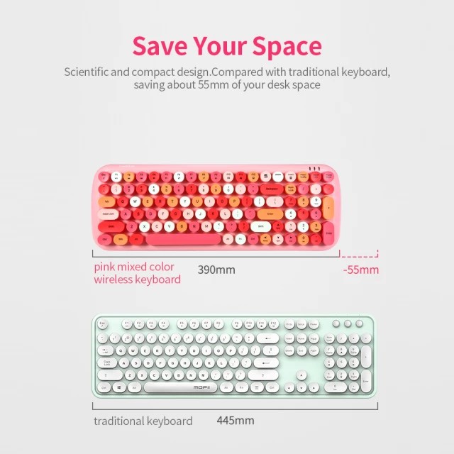 Mofii candy Xr | Bộ bàn phím và chuột không dây MOFII CANDY XR dùng cho PC laptop Tivi macbook và điện thoại ipad