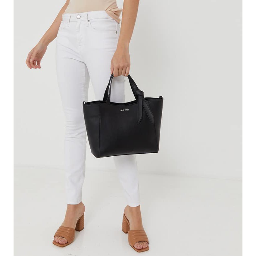 Túi Nine West Lexie Small Trap Tote - màu đen