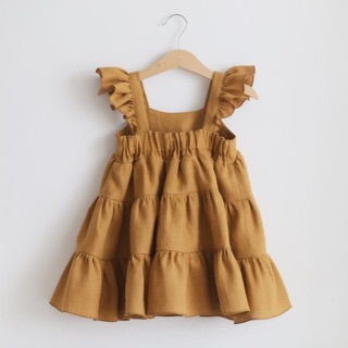 Đầm Linen 3 tầng cho bé và mẹ ^^