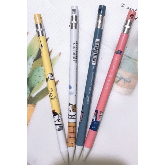 Bút chì kim bấm ngòi to kèm gọt chì ngòi 2.0mm