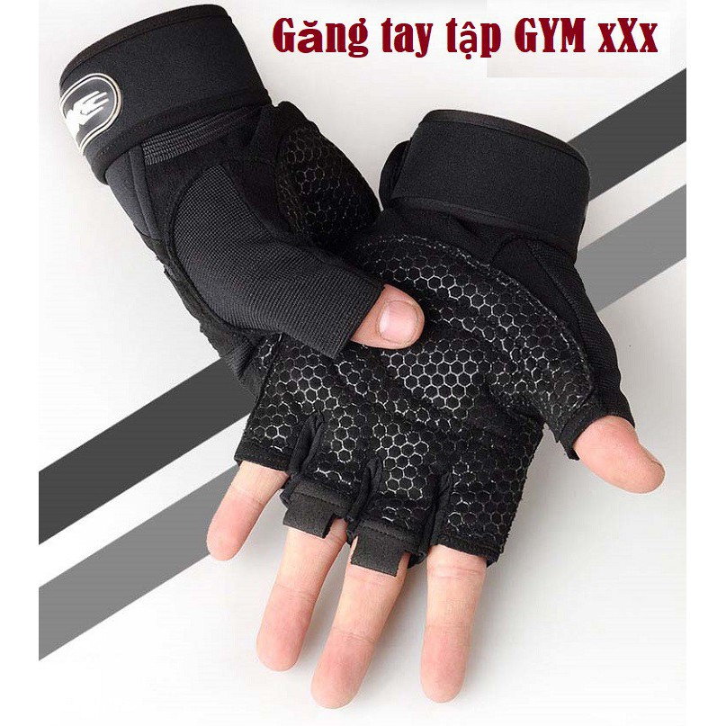 Găng tay tập gym, tập tạ, thể thao chuyên nghiệp -Găng tay XXX