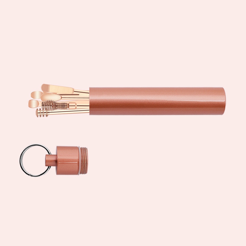 [Hàng mới về] Bộ dụng cụ làm sạch tai bằng thép không gỉ có hộp đựng tiện dụng