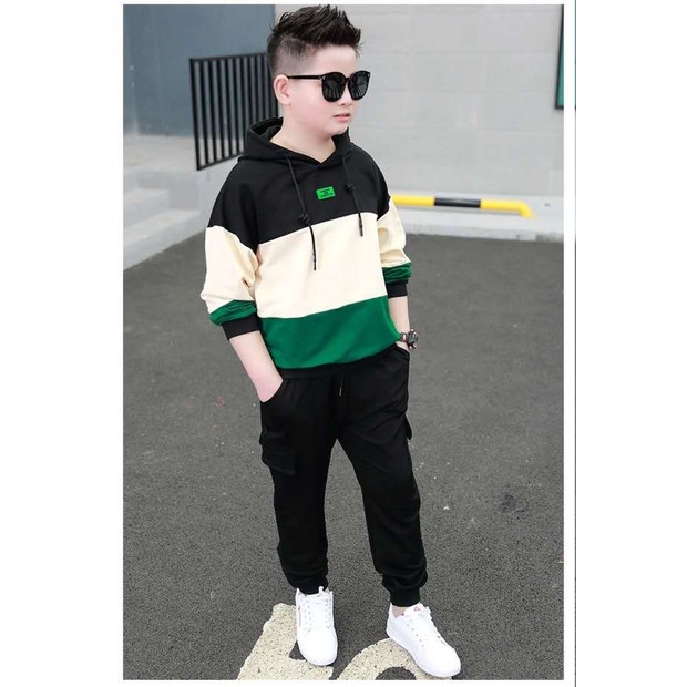 Sét bộ quần áo trẻ em thu đông dành cho bé trai mẫu 3 khoang 5-14 tuổi . MA71