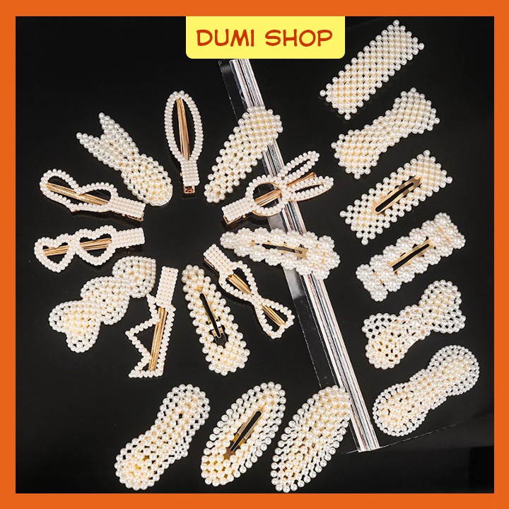 Set 20 Kẹp Ngọc Trai Nhân Tạo Phong Cách Hàn Quốc Siêu Xinh Cho Nữ - Dumi Shop