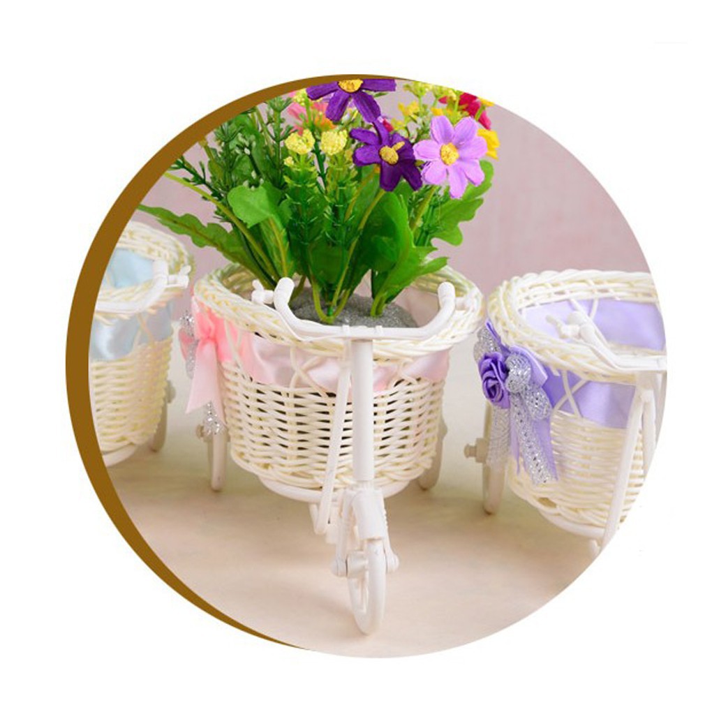 Lọ hoa dạng đứng thiết kế hình chiếc xe đạp