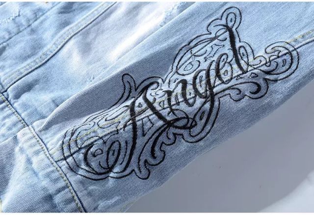 Áo khoác jeans bò thời trang UniSex Nam nữ thêu