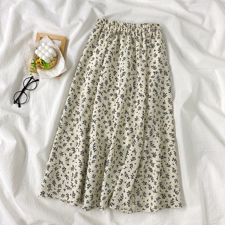 Chân váy hoa nhí vintage nhiều màu hàng Quảng Châu CV20 | BigBuy360 - bigbuy360.vn