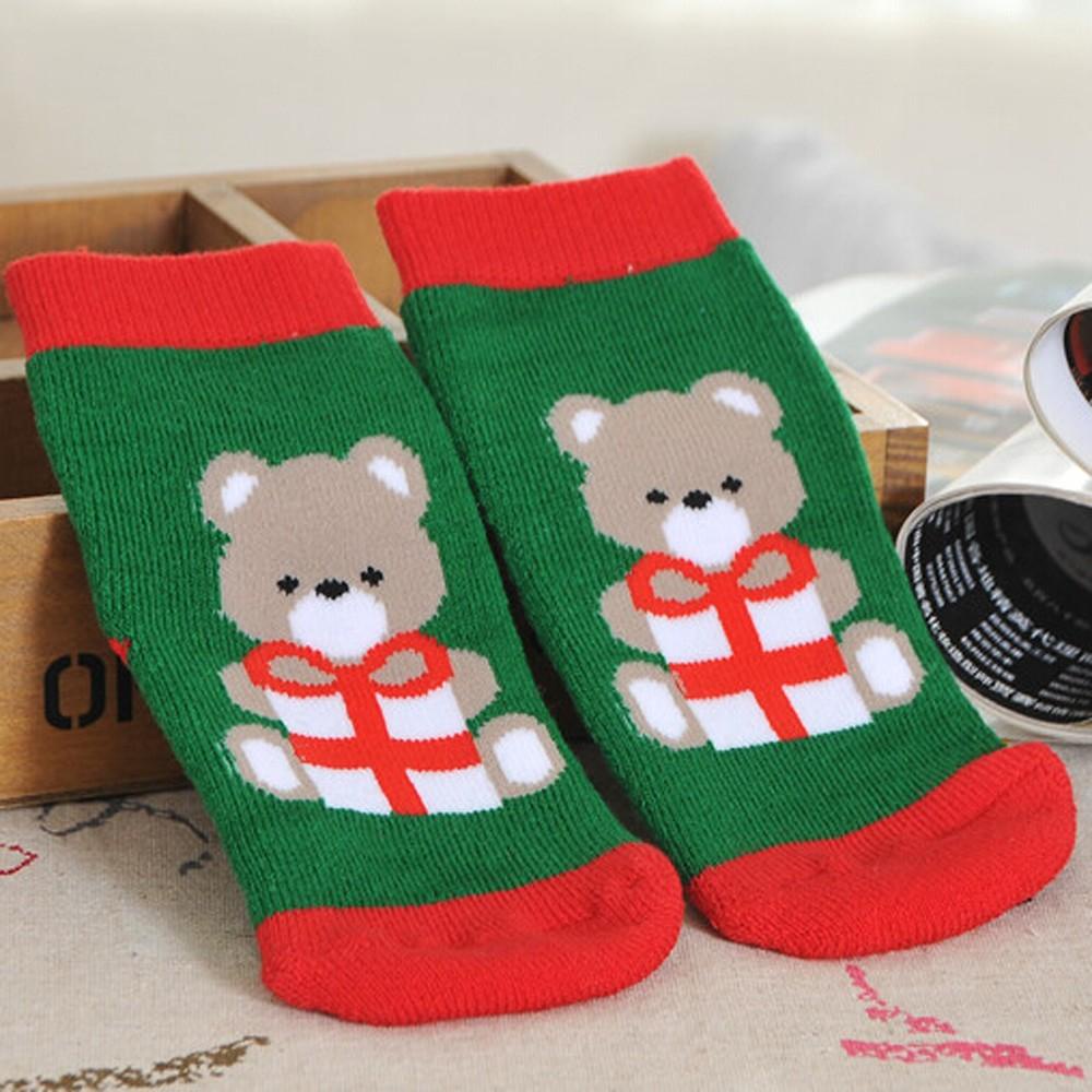 ME Tất Cotton Hoạ Tiết Giáng Sinh Cho Bé 1-10 Tuổi