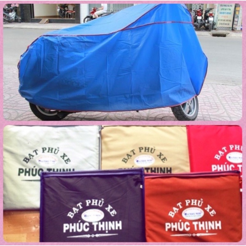Bạt phủ xe phúc thịnh cho xe cỡ trung:airblade, nouvo,exciter 135,yamaha grand,vision,click,lead,xe số ...