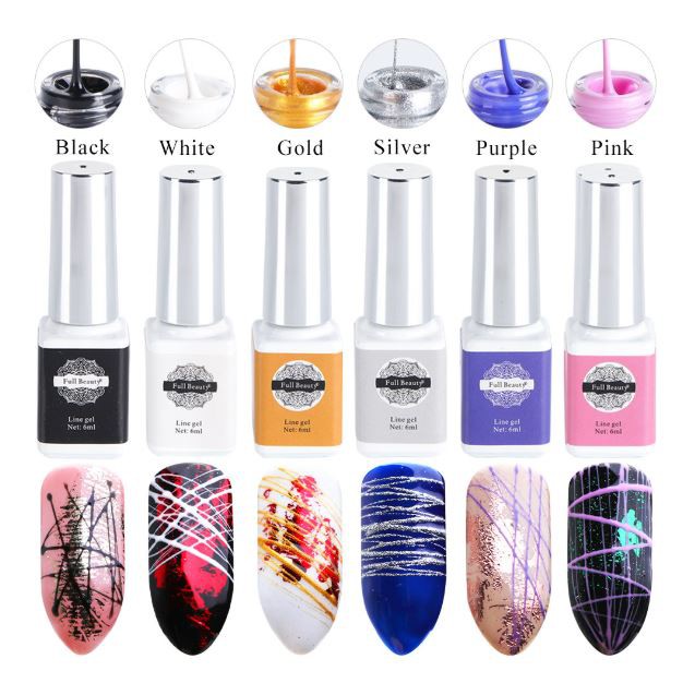 Sơn gel nhện cọ nét siêu tiện dụng chai 6ml