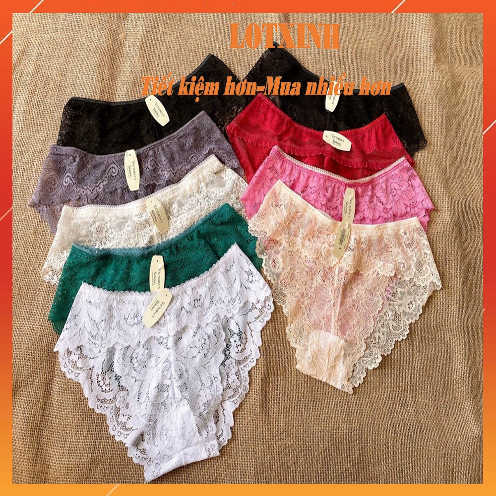 COMBO 5 Quần Lót Nữ Ren Sexy thiết kế họa tiết ren xuyên thấu siêu gợi cảm quyến rũ LOTNU20