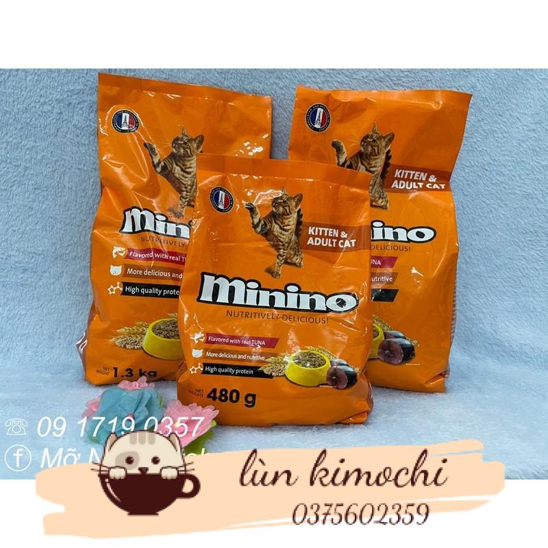 Thức ăn meo Minino Tuna 480g (vị cá ngừ)