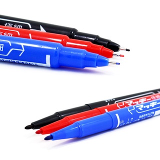 Combo bút lông dầu Zebra 2 đầu MO 120 - không xóa được - 1 cái dạ kính - bút lông dầu cao cấp - HOKAMI STORE