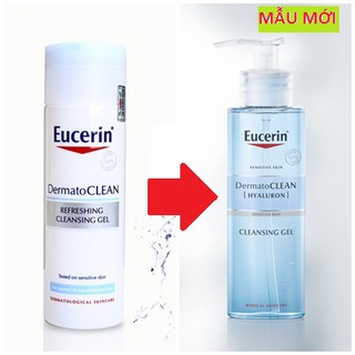 Gel Rửa Mặt Cho Da Nhạy Cảm Eucerin Dermato Clean Refreshing Cleansing (200ml)