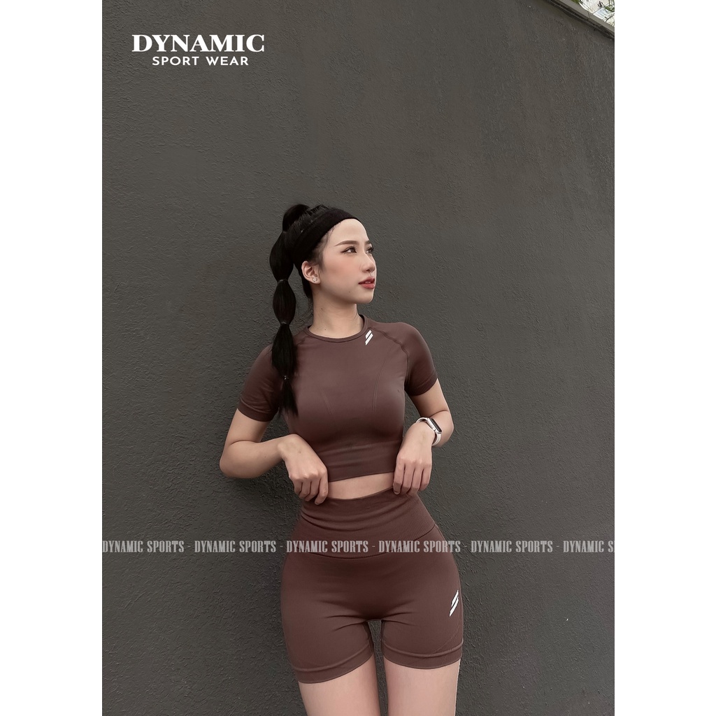 Quần đùi và Croptop thể thao tập Gym nữ Doyoueven Hyperflex