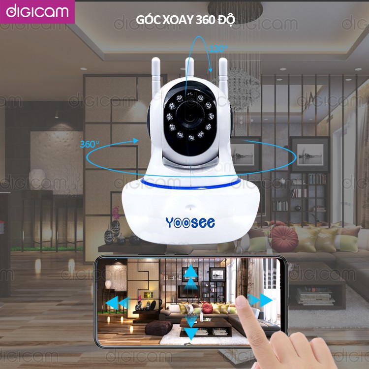 Camera YooSee HD720 - 3 Anten Siêu nét | Cài đặt Tiếng Việt | BigBuy360 - bigbuy360.vn