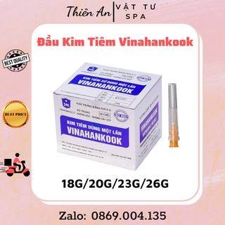 |hộp| đầu kim tiêm 18g/20g/23g/26g vinahankook - kim lấy thuốc - kim chích mụn