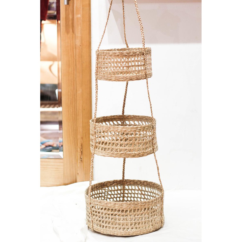 Giỏ cói, rổ đựng đồ đa năng - Seagrass basket