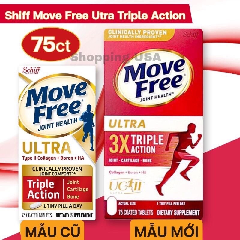 [CHÍNH HÃNG] Viên uống Bổ sung sụn khớp Move Free Ultra 3X Triple Action