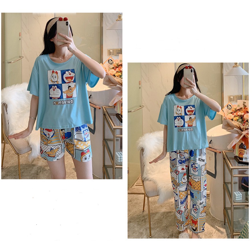 Set đồ mặc nhà DORAEMON DOREMON dễ thương cute MON0045