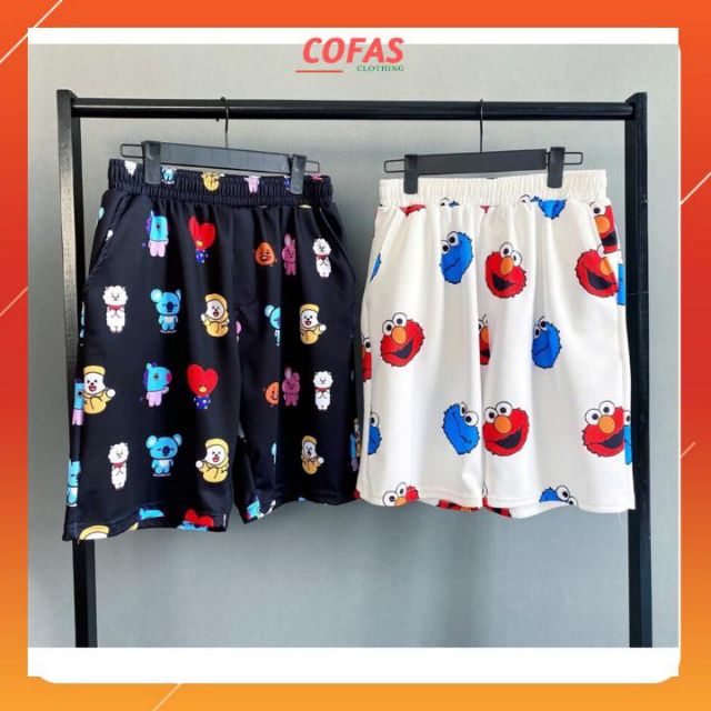 Quần đùi hoạt hình ♥️ FREE SHIP ♥️ Quần short cartoon unisex