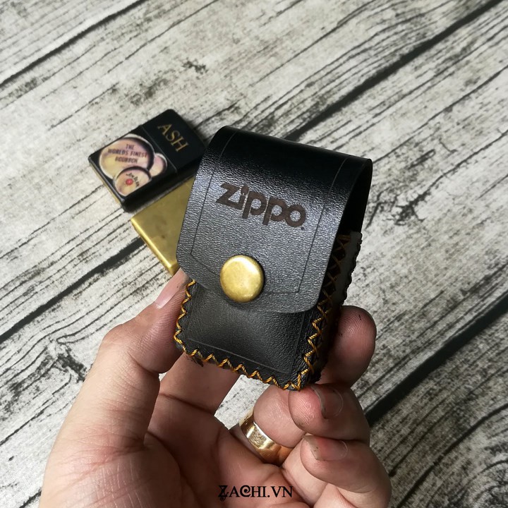 Bao da đựng zippo da thật handmade - ZP220