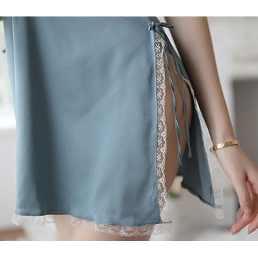 Váy Ngủ Sexy, Đầm Ngủ Đan Dây Vải Satin Cao Cấp
