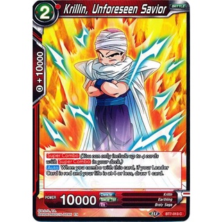 Thẻ bài Dragonball - bản tiếng Anh - Krillin, Unforeseen Savior / BT7-013'