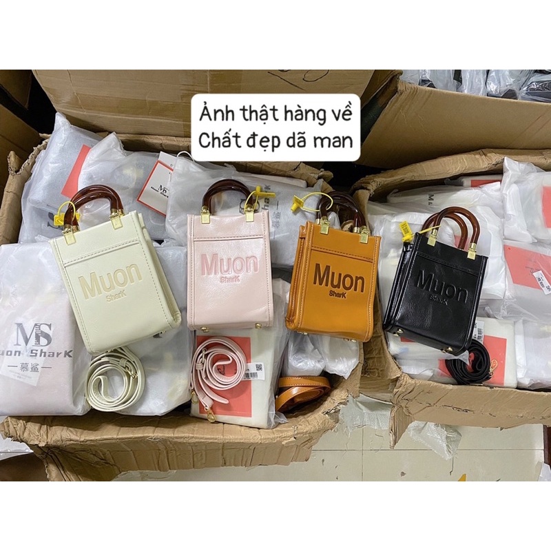 Túi đeo chéo nữ dáng chữ nhật đứng size nhỏ MUON