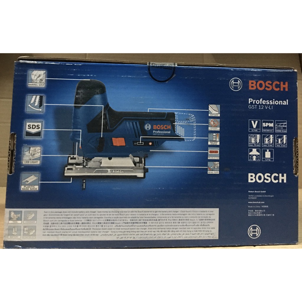 Máy cưa lọng dùng pin Bosch GST 12V-LI (Solo)