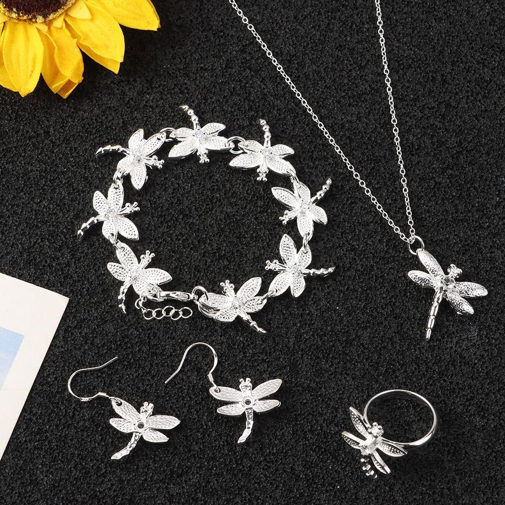 1 Bộ Trang Sức Thời Trang Hình Chuồn Chuồn / Ngôi Sao / Trái Tim