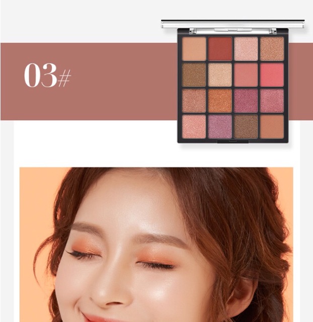 Bảng Phấn Mắt Lameila 16 ô tone màu hottrend makeup trang điểm Hàng Nội Địa Trung