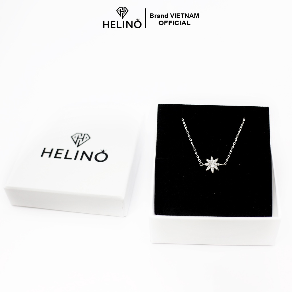 Lắc tay bạc nữ HELINO vòng tay bông tuyết đính đá, trang sức phụ kiện lấp lánh V03