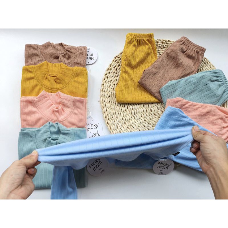 Bộ thun gân G2 cho bé minkid