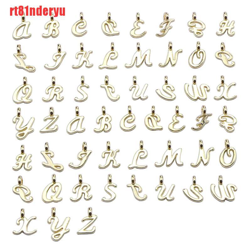 Bộ 26 Mặt Dây Chuyền Hình Chữ Cái Từ A-Z rt81nderyu