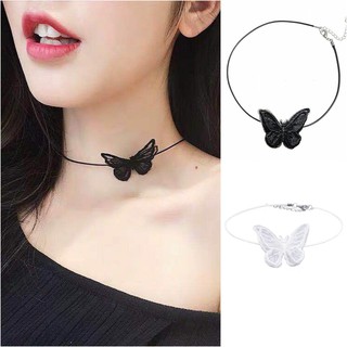 Vòng cổ mặt hình bướm ren thanh lịch