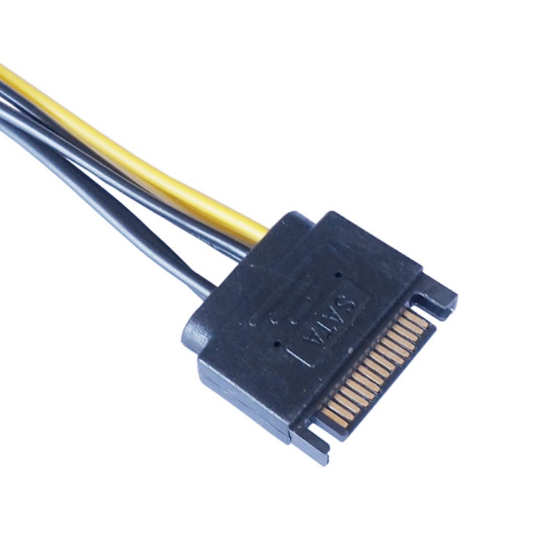 Dây Cáp Chuyển Đổi IOR 15Pin Sang Pcie 8 Pin PCI Cho Thẻ Video Express Mining Miner 2PCS 20cm