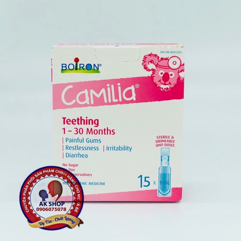 Muối uống Camilia giảm sưng, đau nướu cho trẻ khi mọc răng