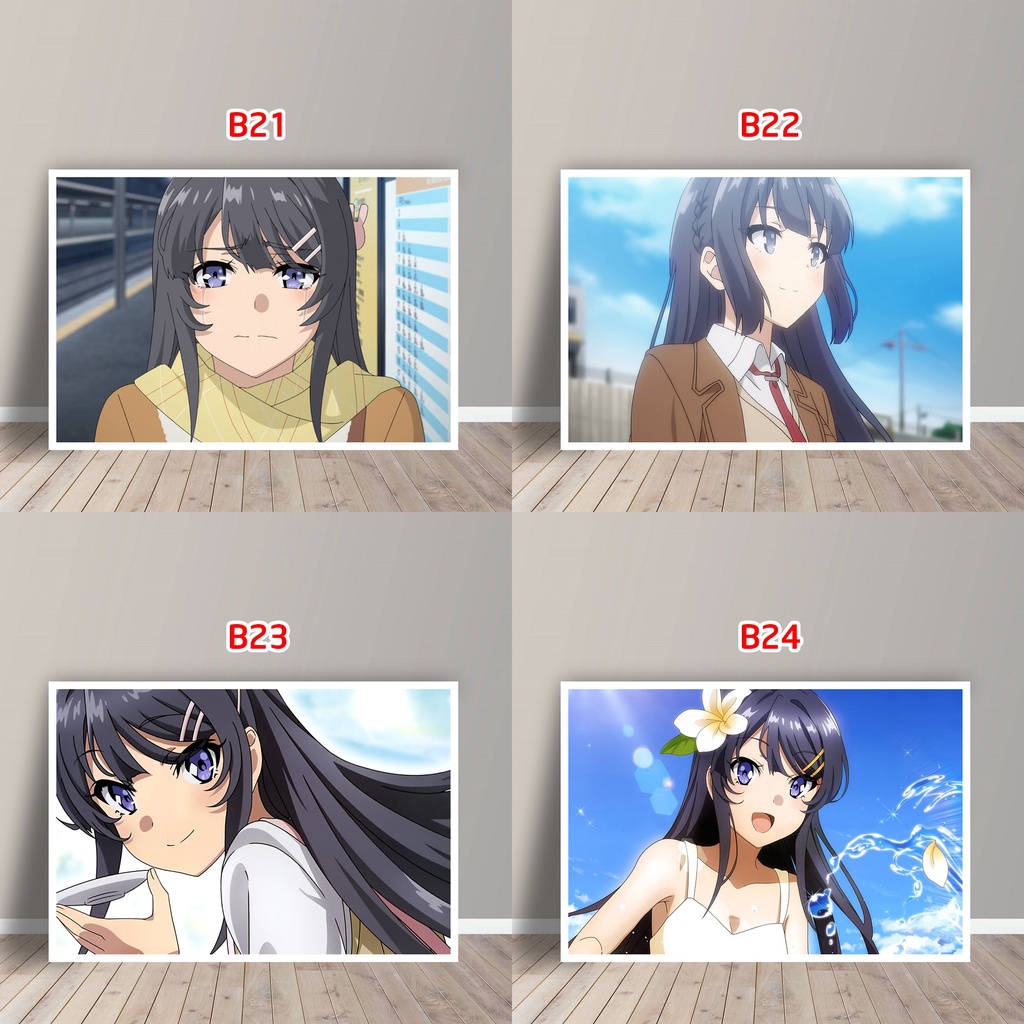 Tấm Postcard Cao Cấp Anime Bunny Girl Senpai