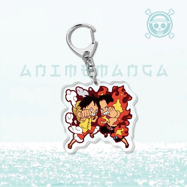 Móc khóa chibi anime One Piece  Luffy móc khoá quà lưu niệm móc khoá phụ kiện túi xách balo móc khoá bằng arcry