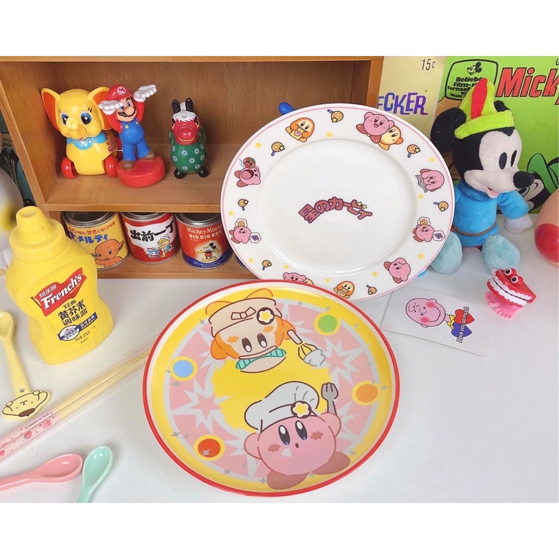 Bộ đồ ăn gốm sứ in hình Kirby đáng yêu dễ thương