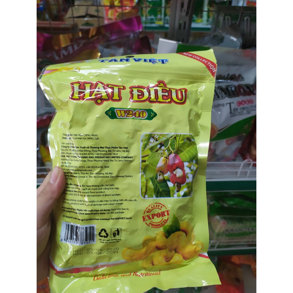 Hạt điều Tân Việt gói 300g