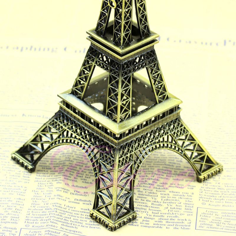 Mô Hình Tháp Eiffel Bằng Hợp Kim Đồng 25Cm