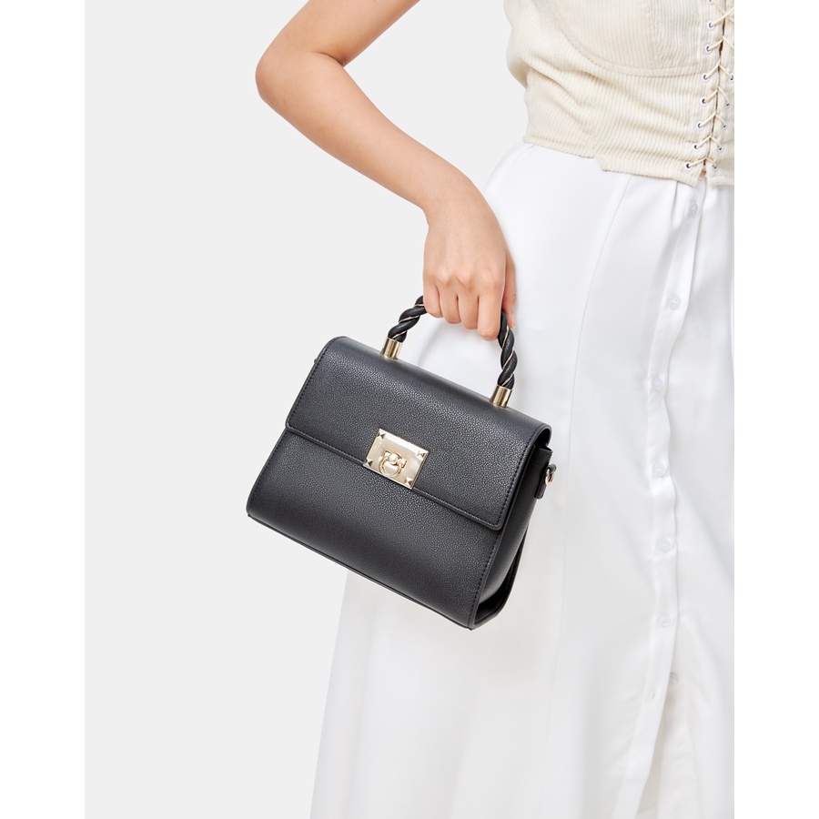 Túi Xách Trung Nữ Thời Trang JUNO Tay Cầm Xoắn TXT254