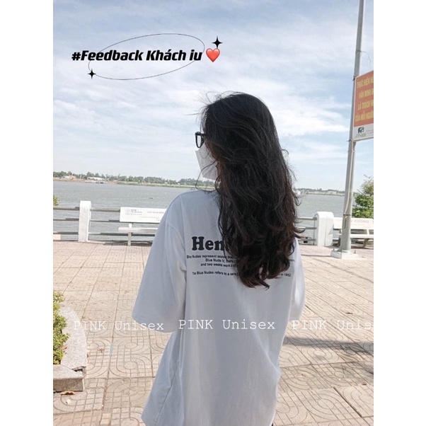 Áo thun phông 3158 logo tay freesize tay lỡ form rộng HENRI MATISSE Unisex