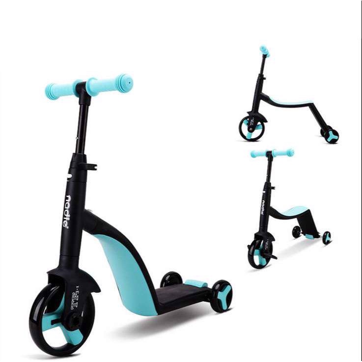 Xe scooter Nadle 5 in 1 màu xanh