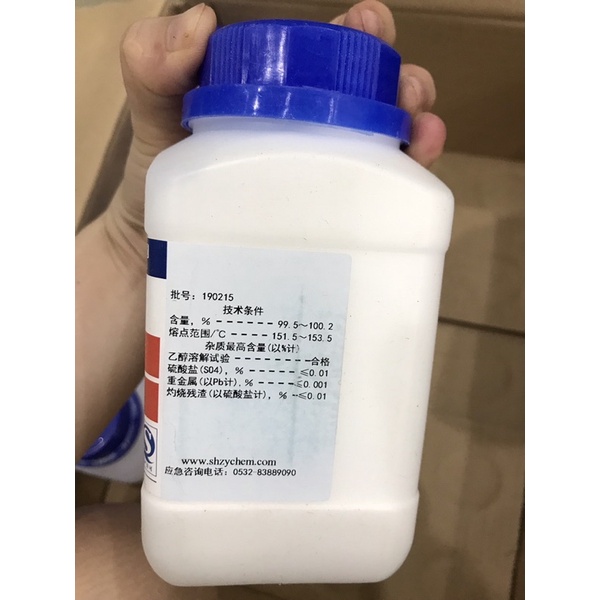 Hoá chất Adipic Aci.d C6H10O4 CAS 124-04-9 lọ 500g hexanedioic aci.d